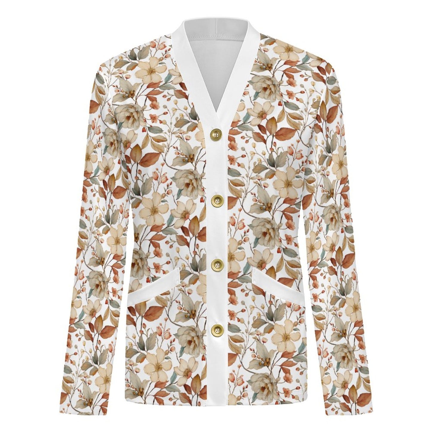 Vintage Cottage Floral | Women's Lightweight Cardigan - Soft Everyday Layer