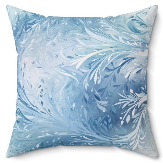 Frosty Tendrils Cushion & Case - Spun Polyester Square Pillow Available in 4 Sizes