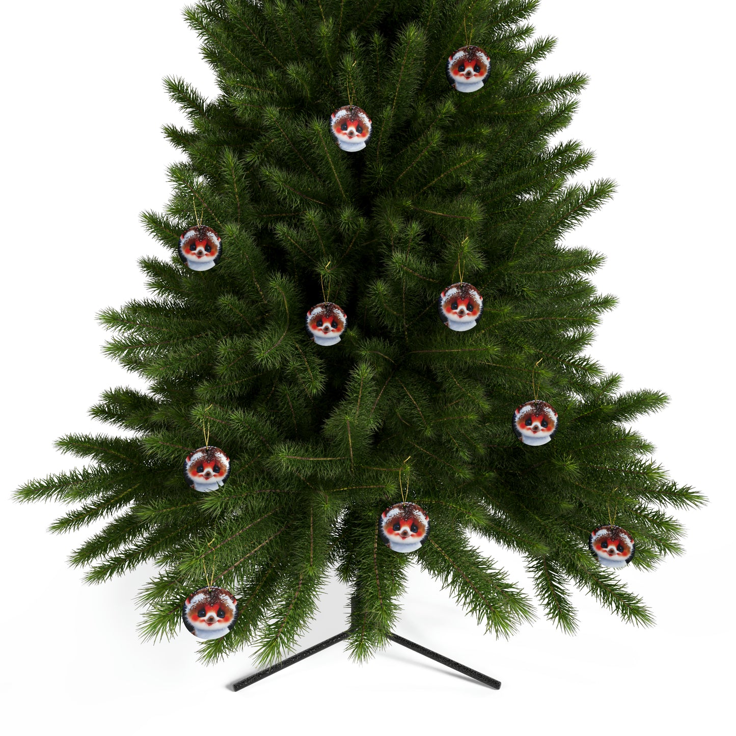 Woodland Creature | Ceramic Christmas Ornaments (1pcs, 5pcs, 10pcs, 20pcs) - 8