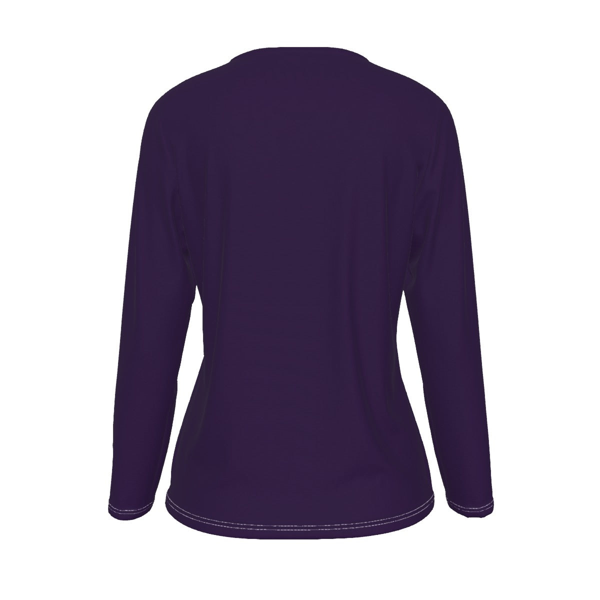 Purple long-sleeve shirt on a white background