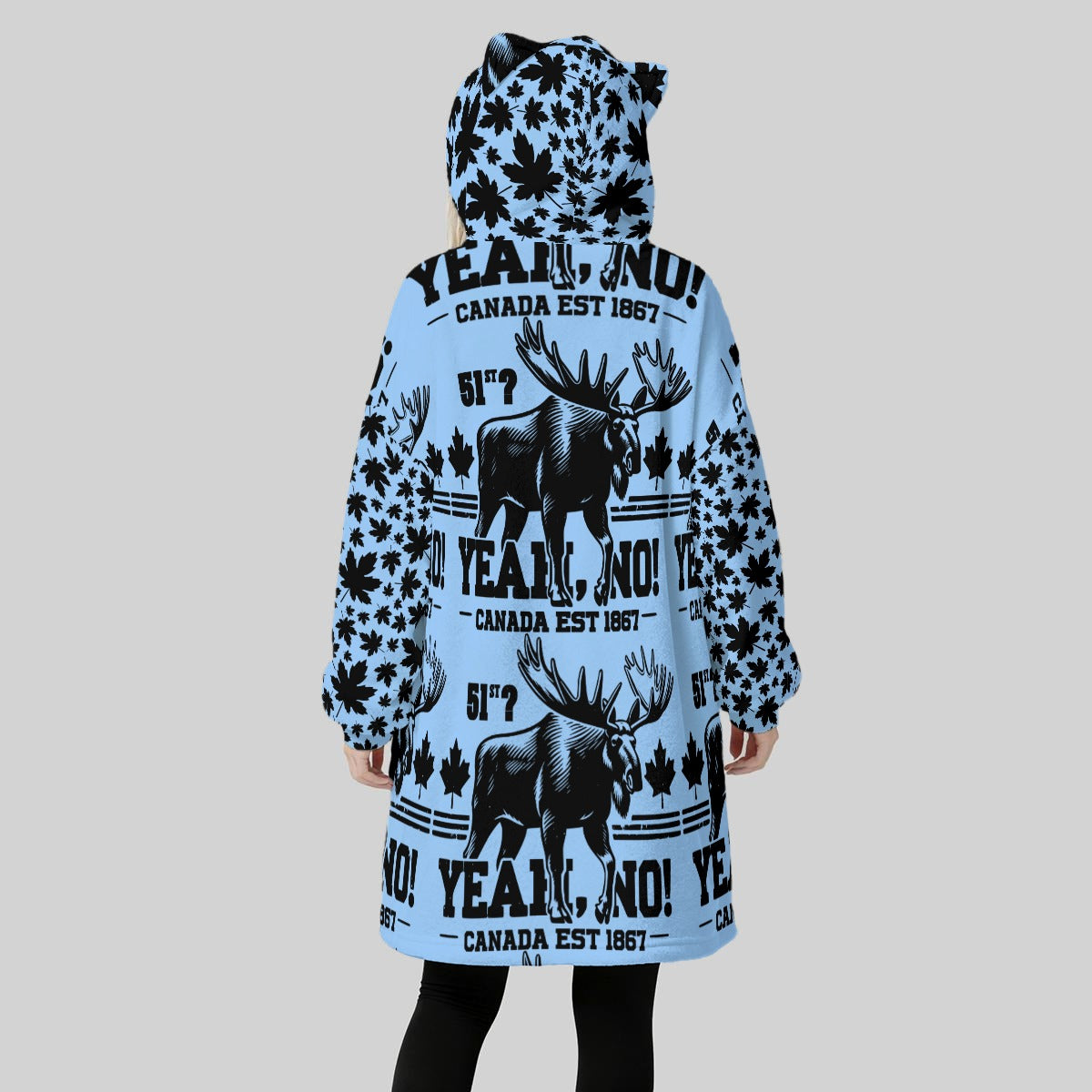 51st? Yeah, No! | Women’s Oversized Fleece Hoodie Blanket – Warm, Soft, and Seriously Cozy