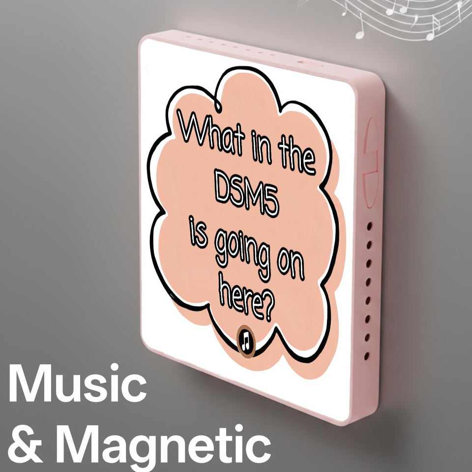 What in the DSM5 is going on here? | Musical Fridge Magnet - Peach