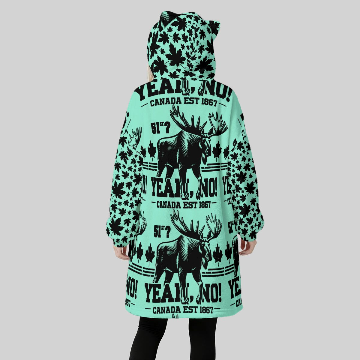 51st? Yeah, No! | Women’s Oversized Fleece Hoodie Blanket – Warm, Soft, and Seriously Cozy