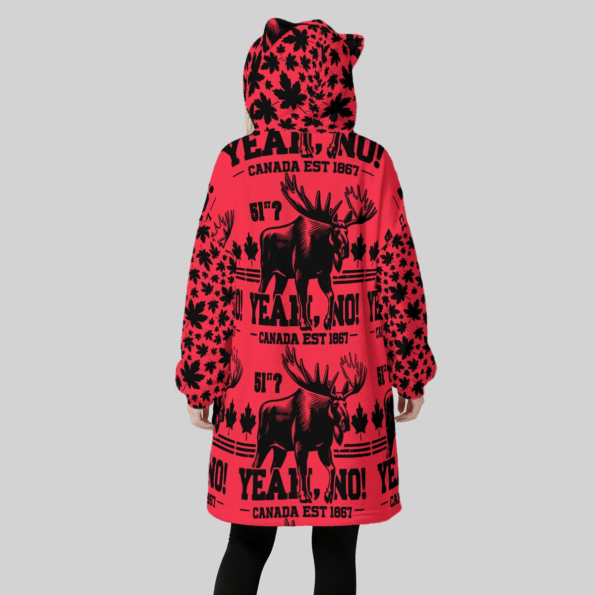 51st? Yeah, No! | Women’s Oversized Fleece Hoodie Blanket – Warm, Soft, and Seriously Cozy