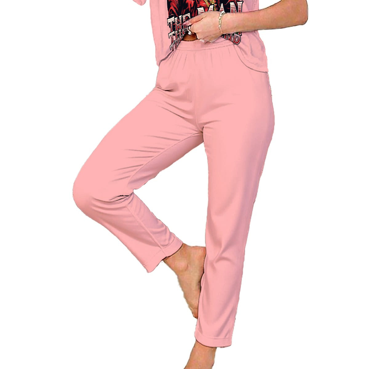 Santa, The Man, The Myth, The Legend | Women’s Loungewear PJ Set – Soft Double-Brushed Comfort