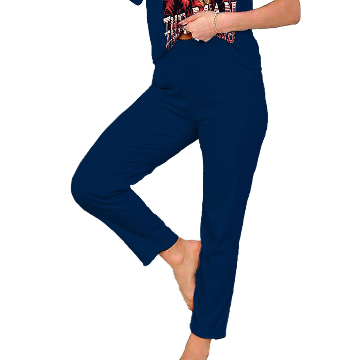 Santa, The Man, The Myth, The Legend | Women’s Loungewear PJ Set – Soft Double-Brushed Comfort