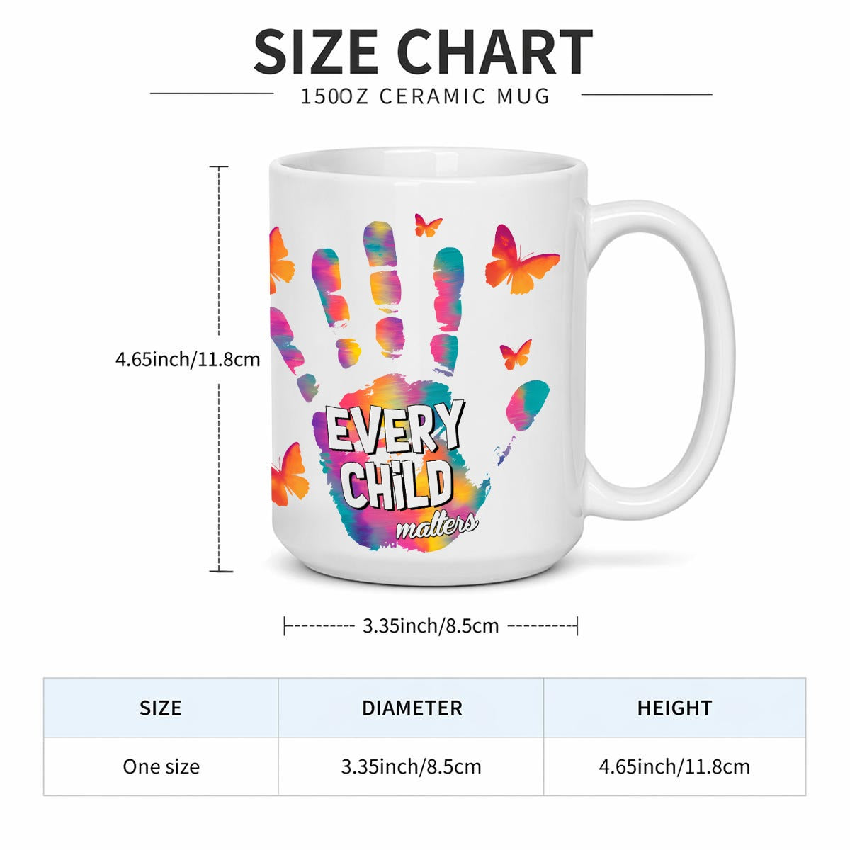 Every Child Matters | 15OZ Ceramic Mug Printed in Canada - Classic Everyday Cup