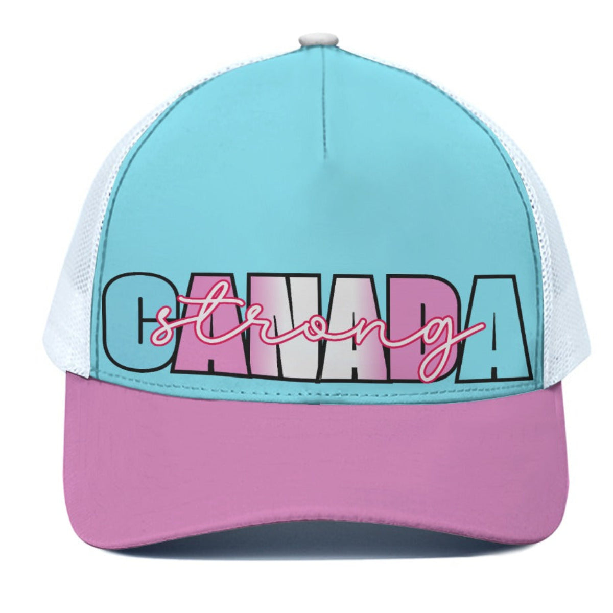 Cap with 'Canada Strong' text on a white background