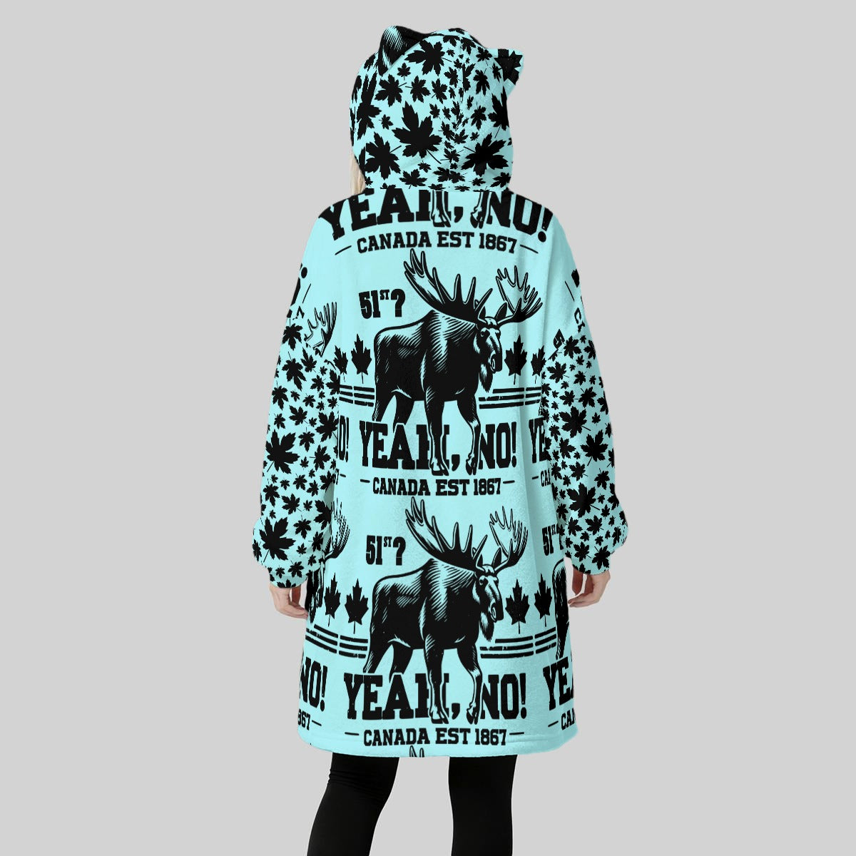 51st? Yeah, No! | Women’s Oversized Fleece Hoodie Blanket – Warm, Soft, and Seriously Cozy