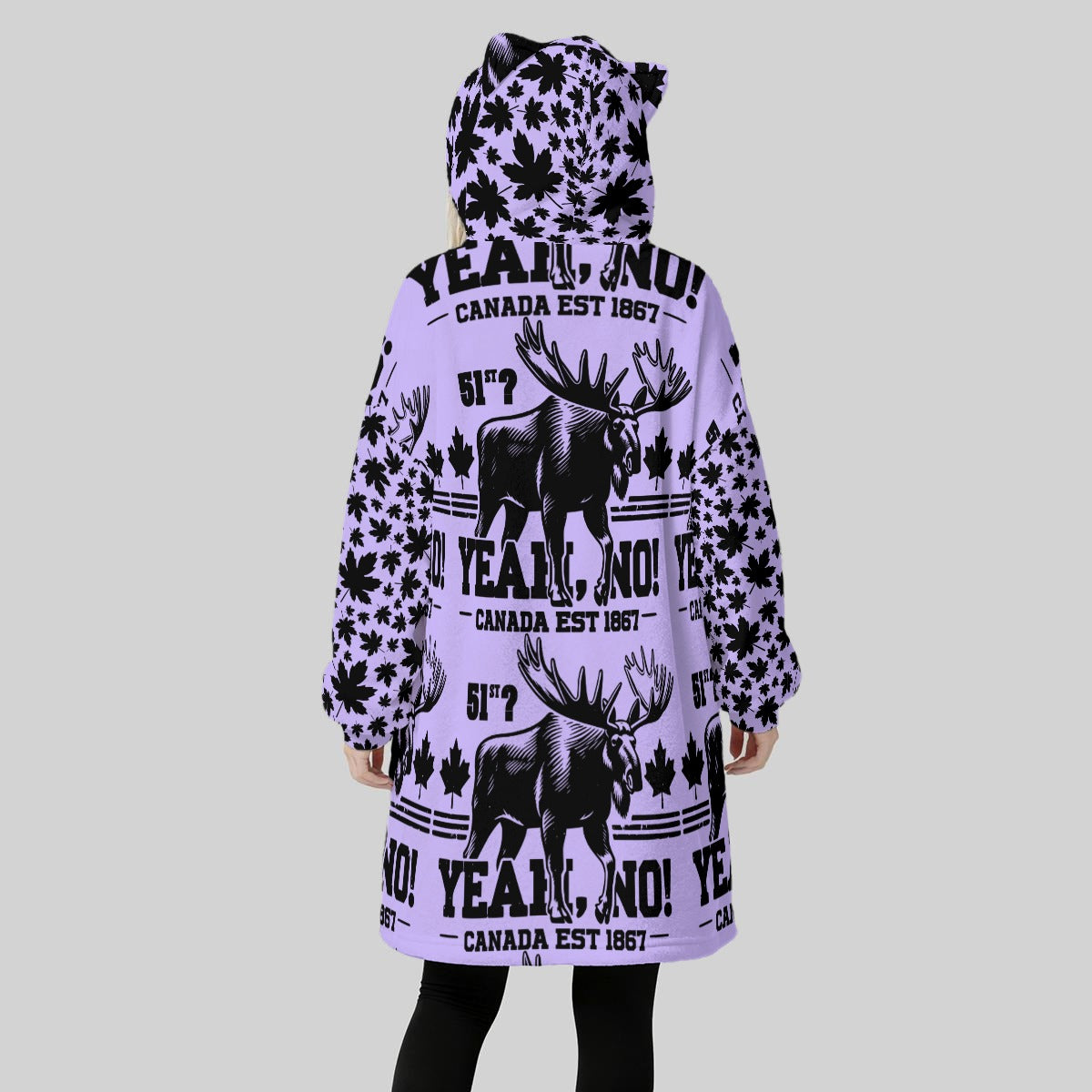 51st? Yeah, No! | Women’s Oversized Fleece Hoodie Blanket – Warm, Soft, and Seriously Cozy