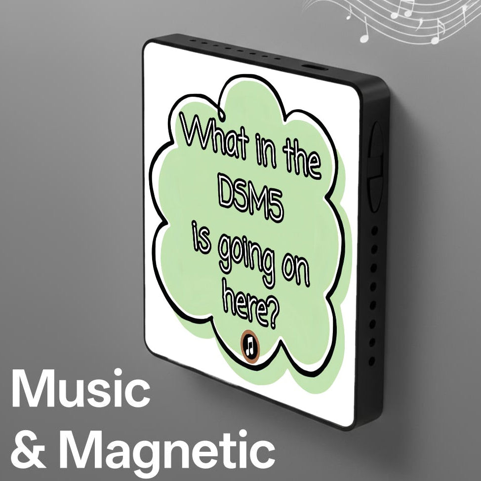 What in the DSM5 is going on here? | Musical Fridge Magnet - Green