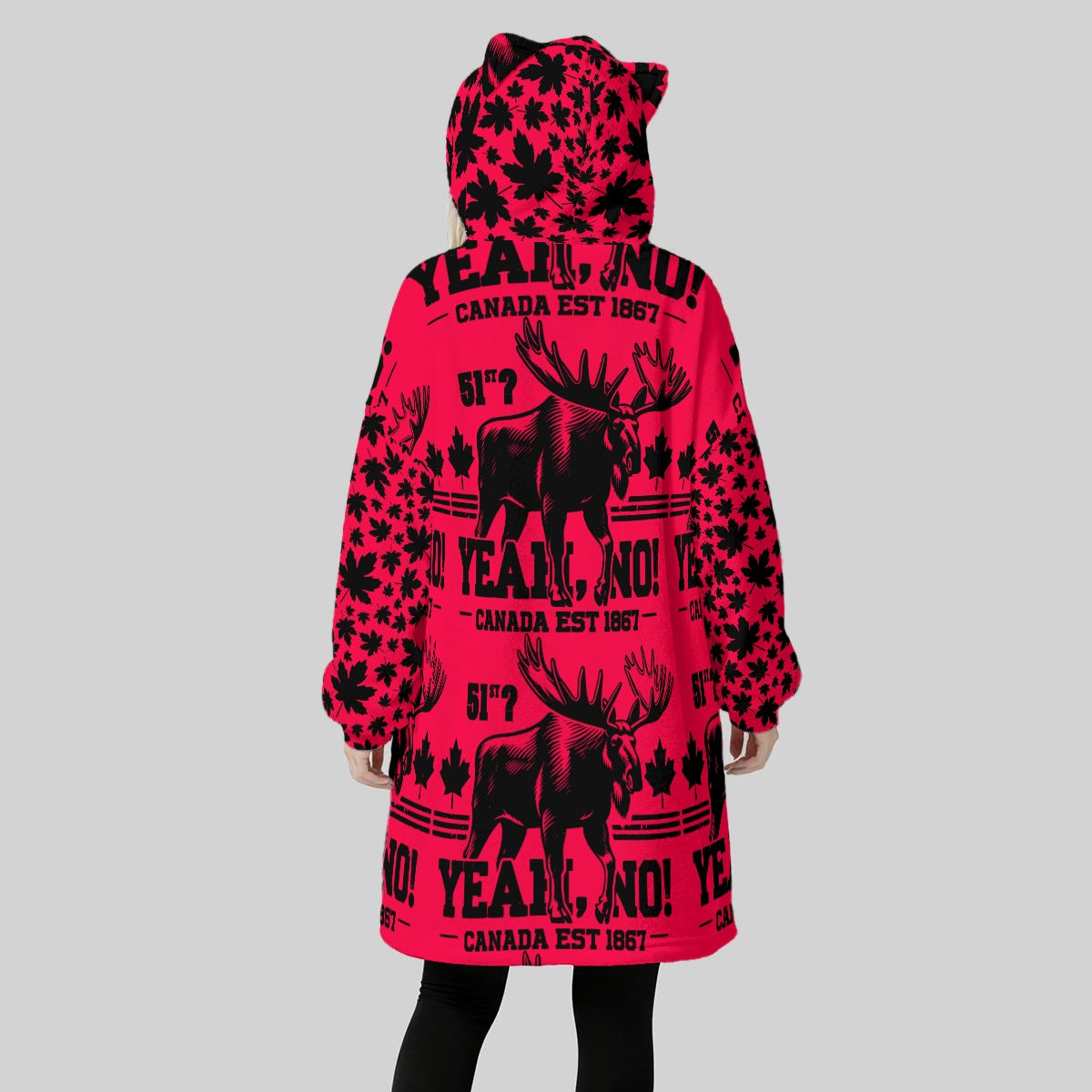 51st? Yeah, No! | Women’s Oversized Fleece Hoodie Blanket – Warm, Soft, and Seriously Cozy