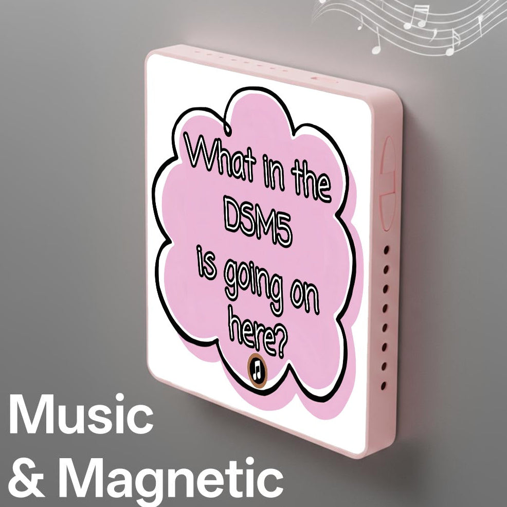 What in the DSM5 is going on here? | Musical Fridge Magnet - Pink