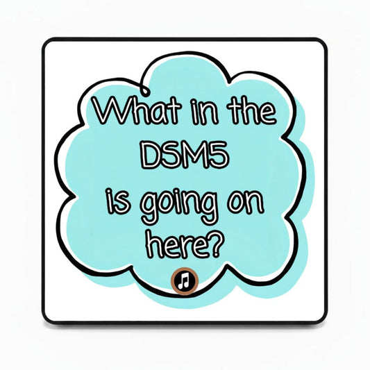 What in the DSM5 is going on here? | Musical Fridge Magnet - Cyan