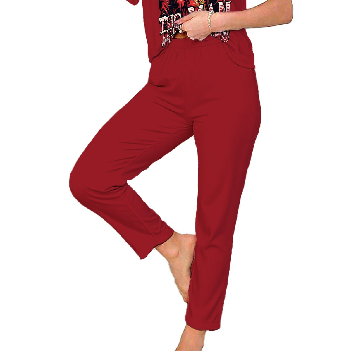Santa, The Man, The Myth, The Legend | Women’s Loungewear PJ Set – Soft Double-Brushed Comfort