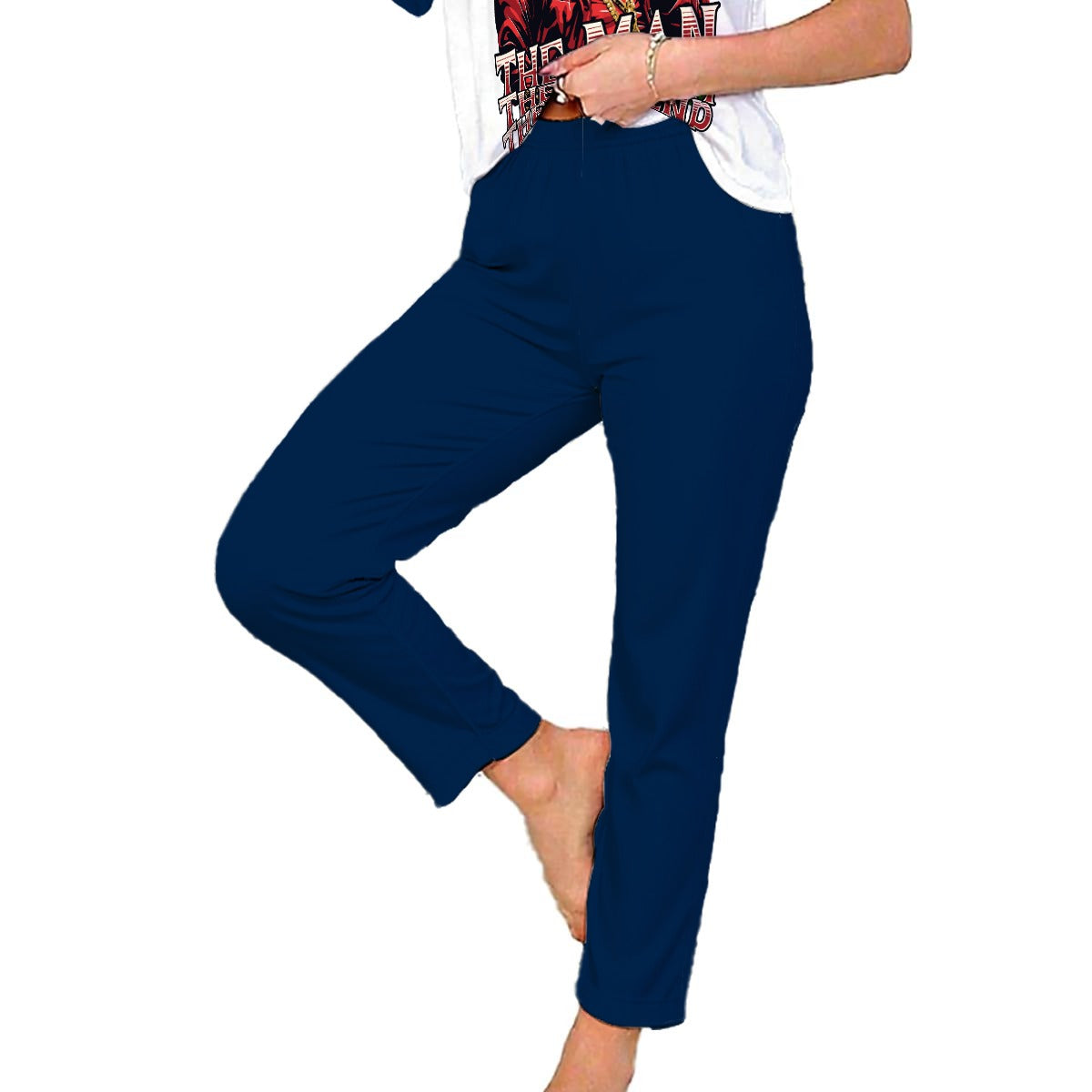 Santa, The Man, The Myth, The Legend | Women’s Loungewear PJ Set – Soft Double-Brushed Comfort