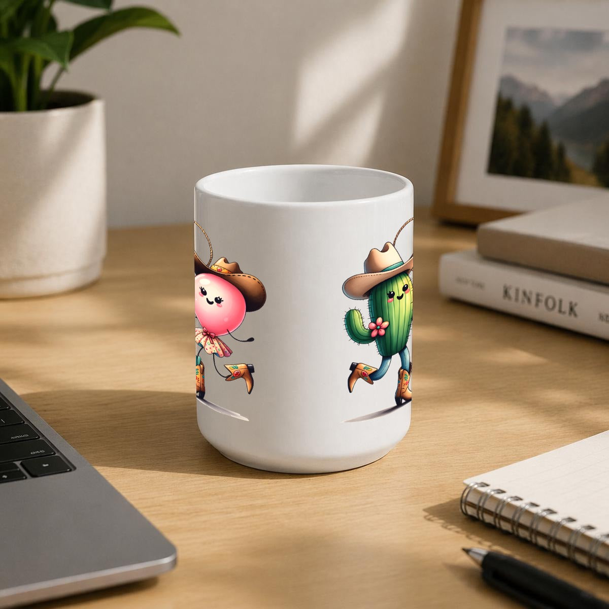 Perfect Coupling | 15 oz Ceramic Mug Printed in Canada - Prickly Couple