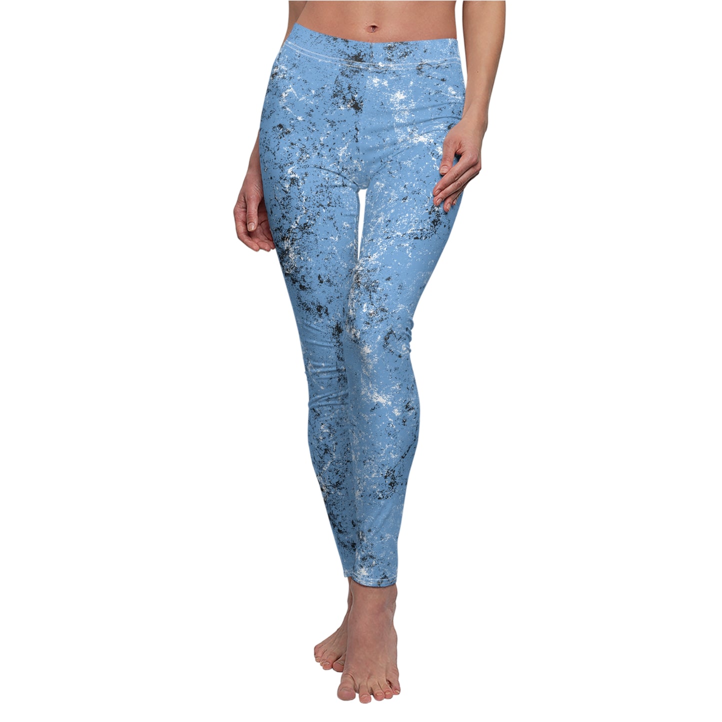 Grunge Collection - BLUE - Women's Cut & Sew Casual Leggings