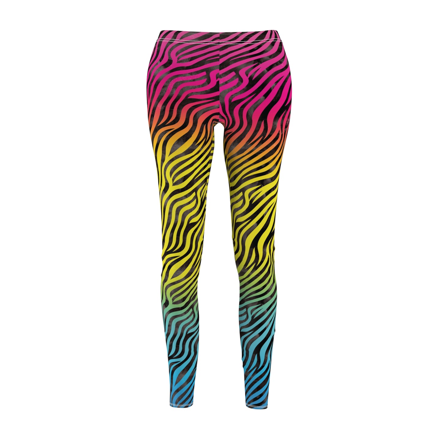 Zebra Print Neon Leggings