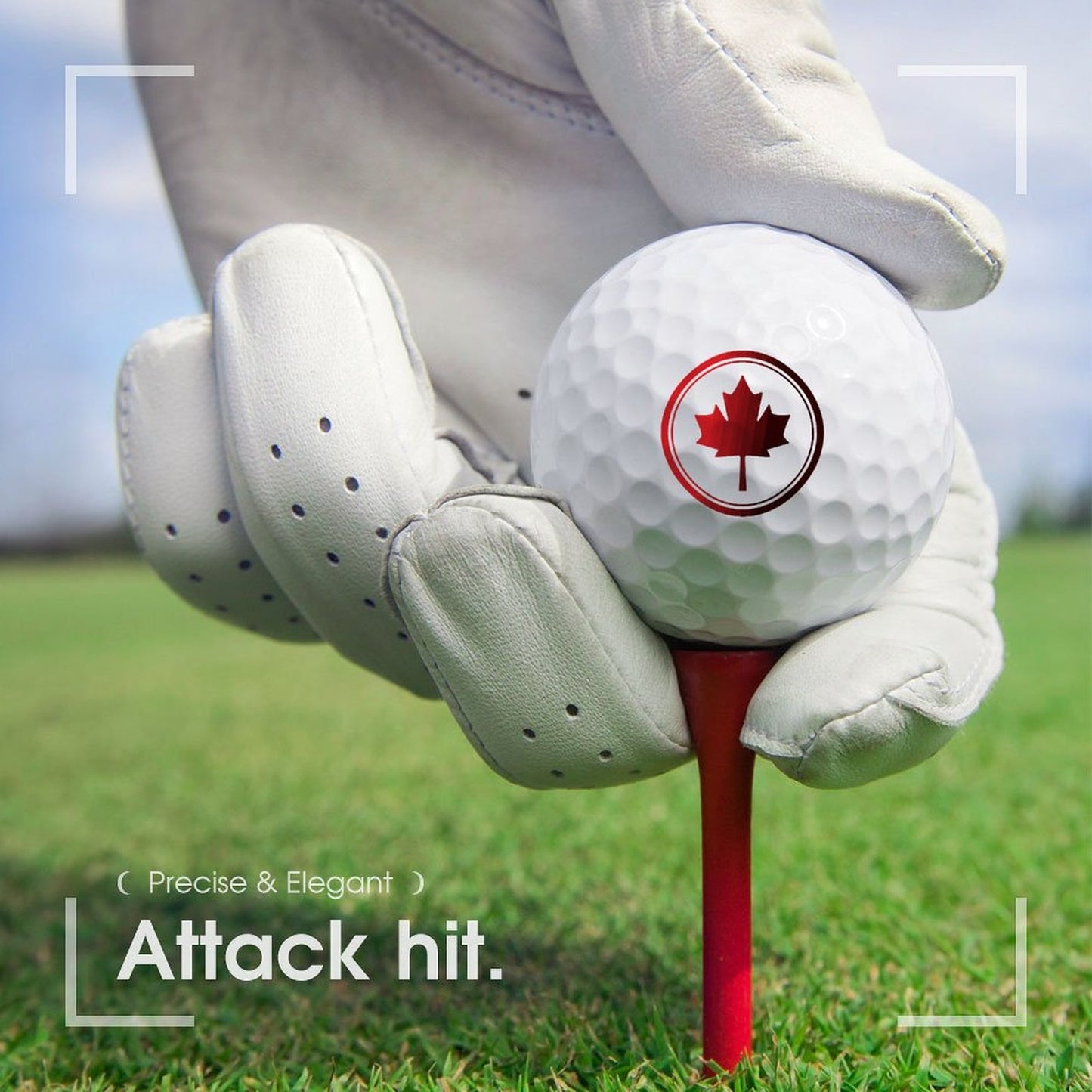 Canadian Maple Leaf | Two-Layer Golf Ball