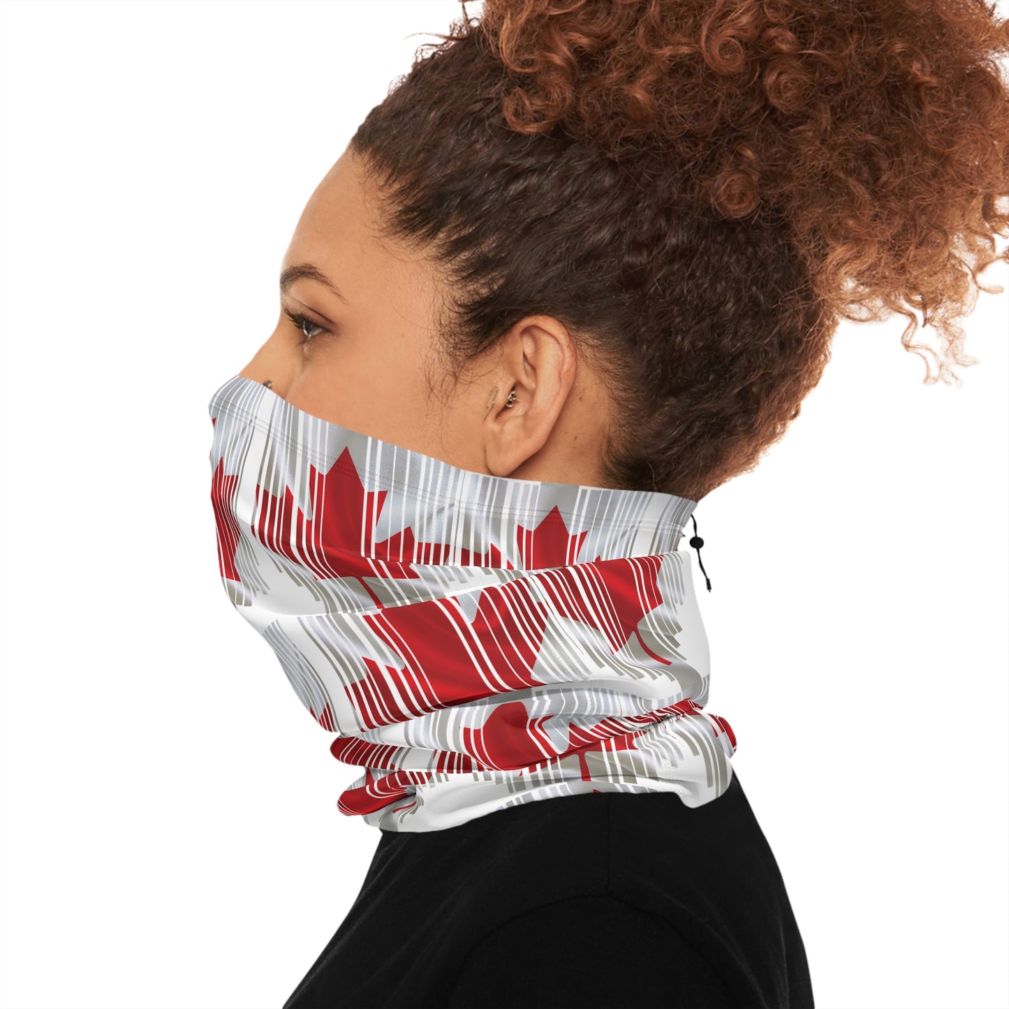 Peeking Canadian Flag Neck Gaiter – Bold Style for Any Season