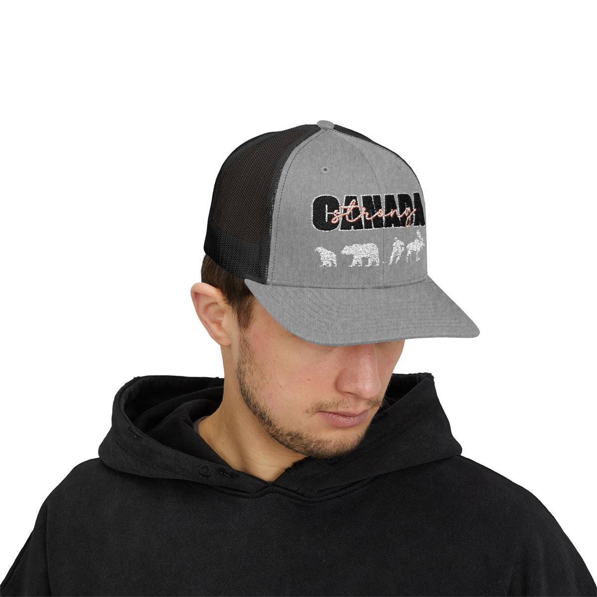 Canada Strong | Snapback Trucker Cap - White