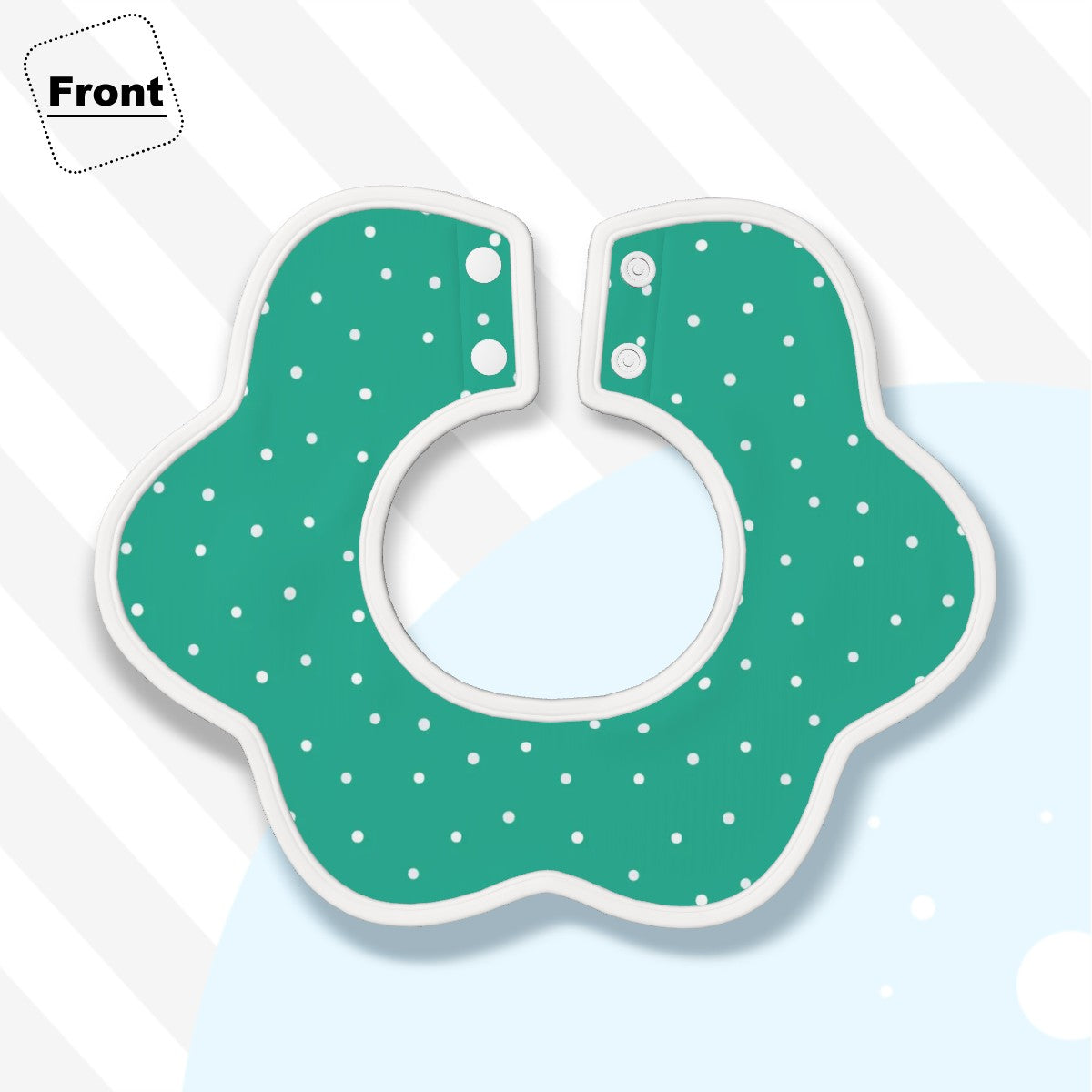 BOHO Festive - Soft Petal-Shaped Reversible Baby Bib – Cotton Comfort for Little Ones