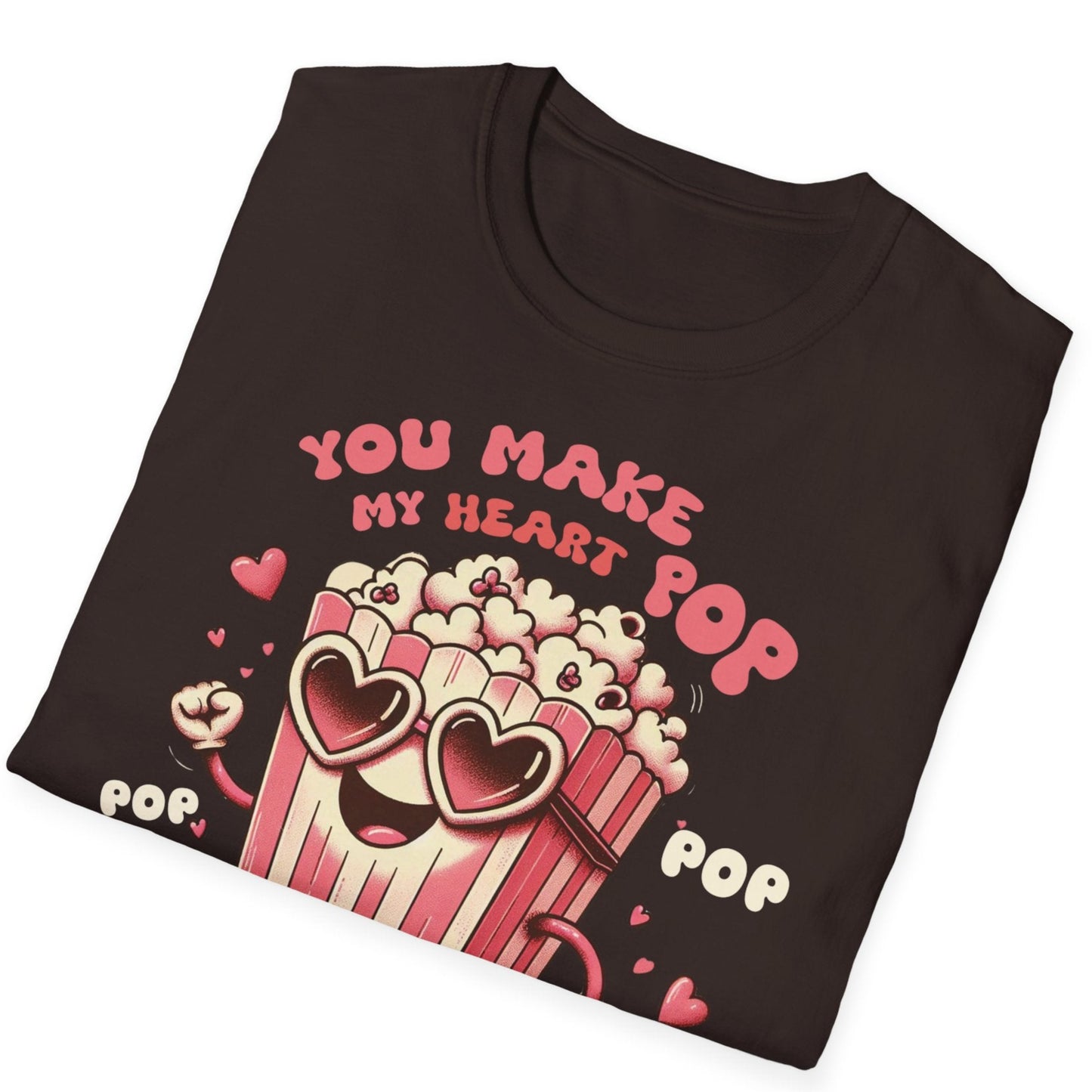 You Make My Heart Pop - Unisex Soft Cotton Retro T-Shirt - Plus Sizes Avail.