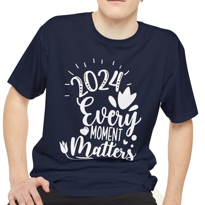 In 2024, Every Moment Matters -  Unisex Long Body Urban Street Tee - New Years T-shirt