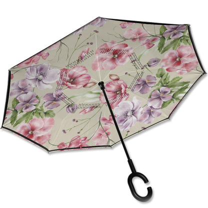 Flower Garden - Beautiful Reverse Close Umbrella