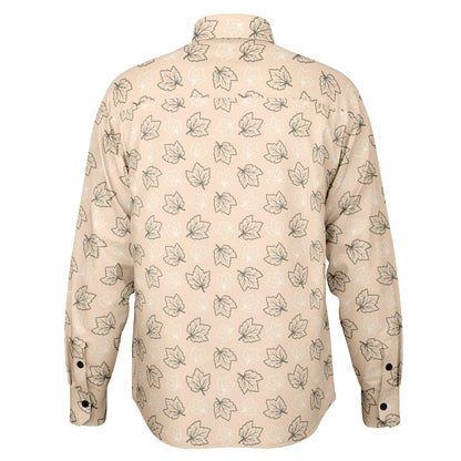 Maple Leaf Neutral Long Sleeve Button Down Shirt