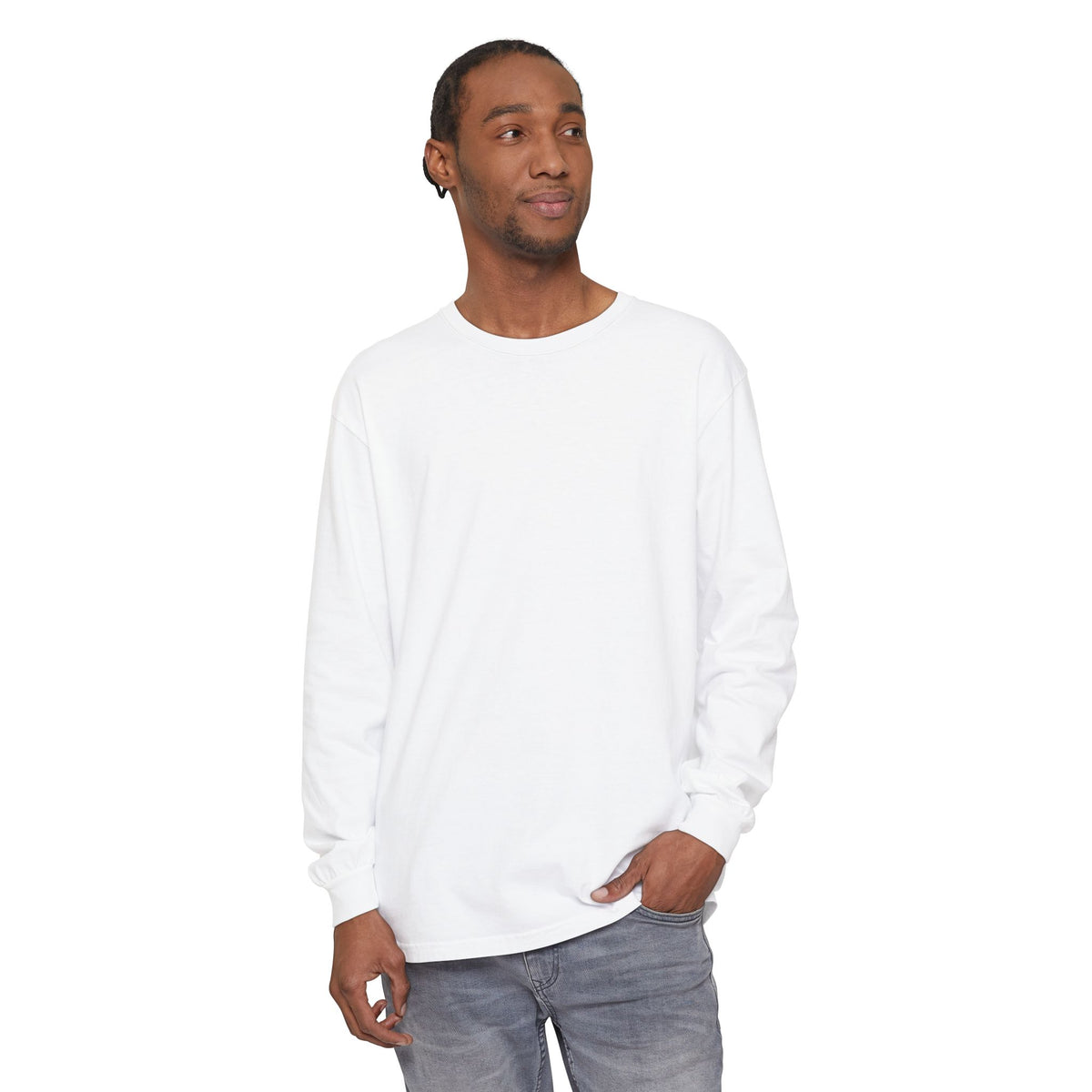 ADHD SQUAD | Unisex Garment-Dyed Long Sleeve Tee - Chaotic Thoughts That Are Constantly Fading Away