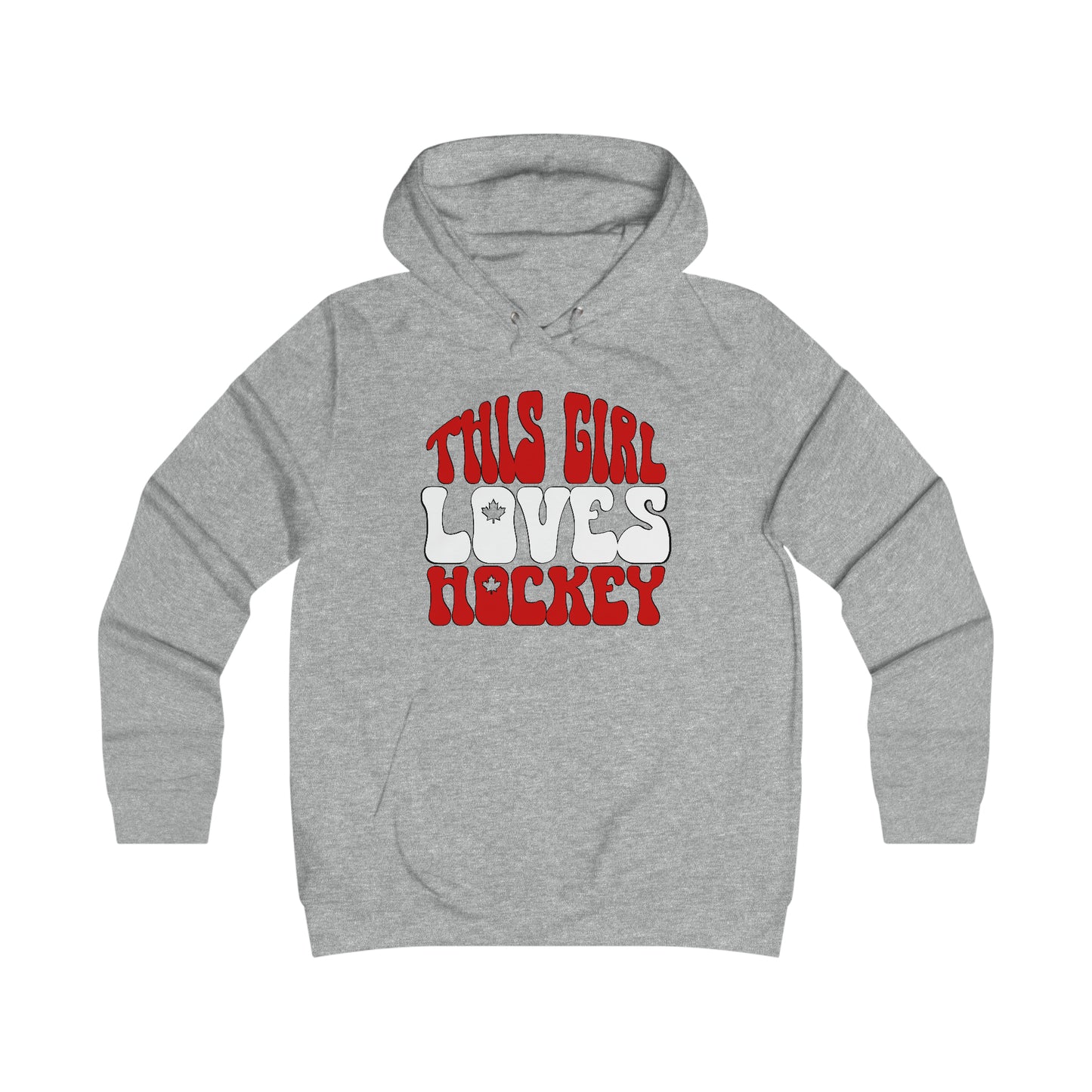 This Girl Loves Hockey - Women's College Hoodie - Women's Hockey For Girls