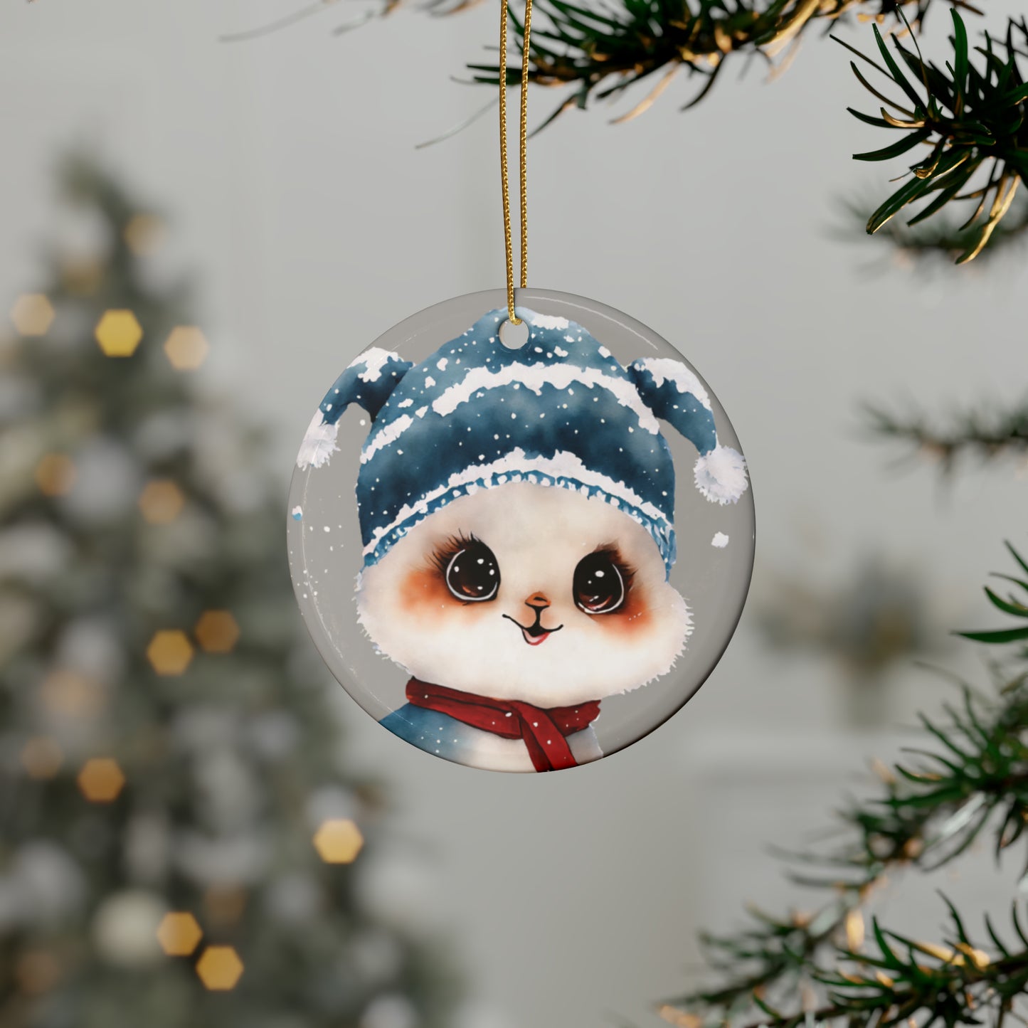 Woodland Creature | Ceramic Christmas Ornaments (1pcs, 5pcs, 10pcs, 20pcs) - 3