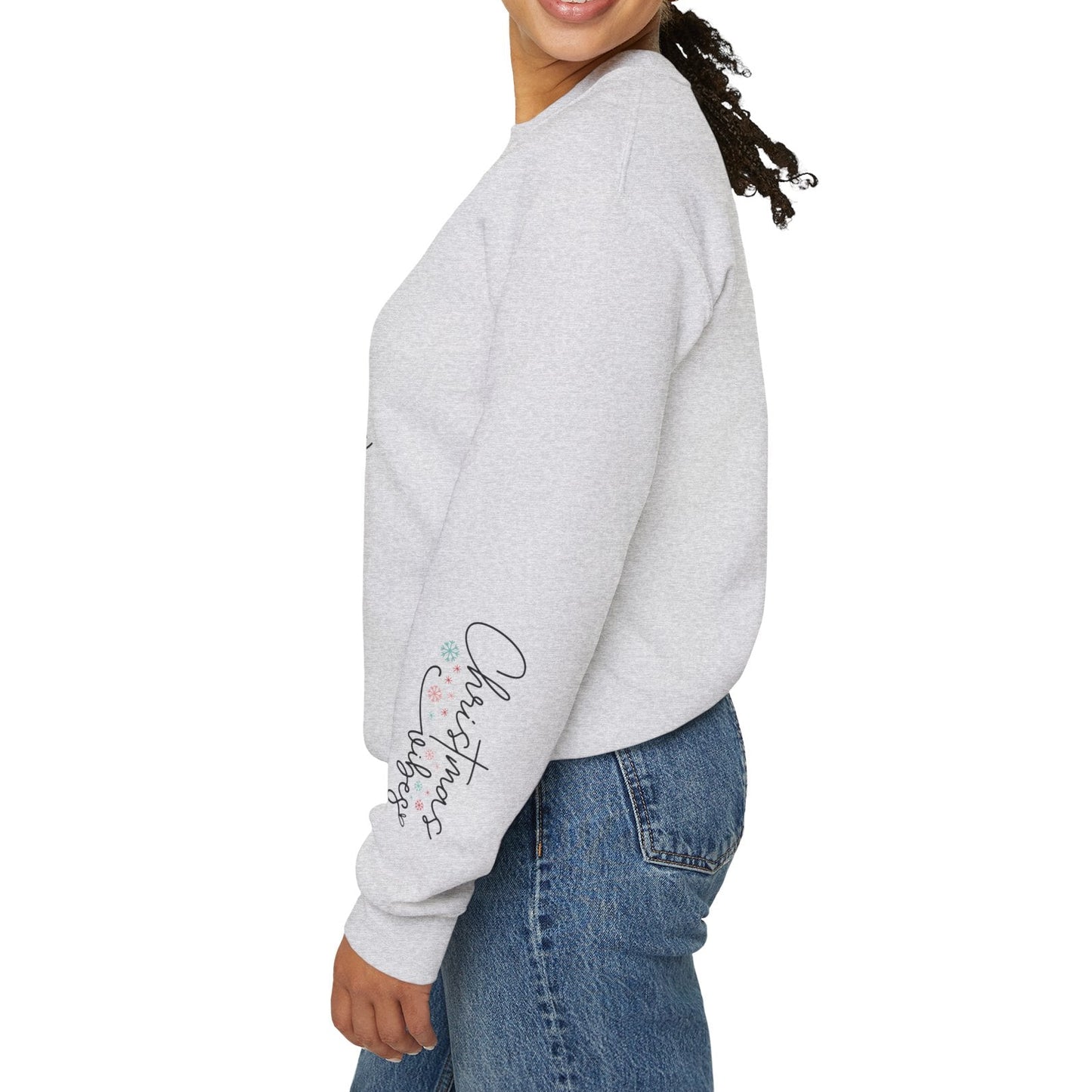 Merry Christmas Vibes | Popular Unisex Heavy Blend Sweatshirt – Sleeve Print Style