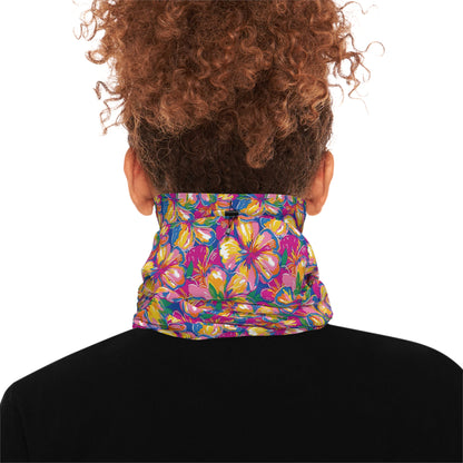 Bold Hibiscus Neck Gaiter – Tropical Warmth for Any Season