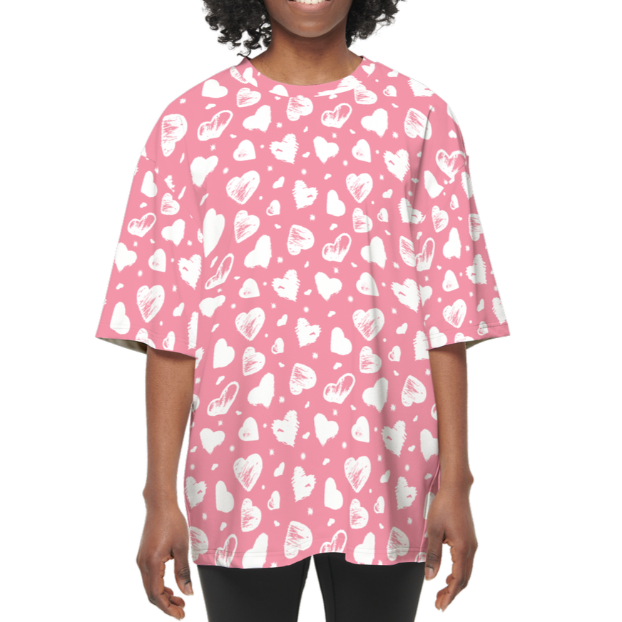 You're All Heart! | Women's Streetwear T-Shirt – Oversized Comfort, Bold Impact