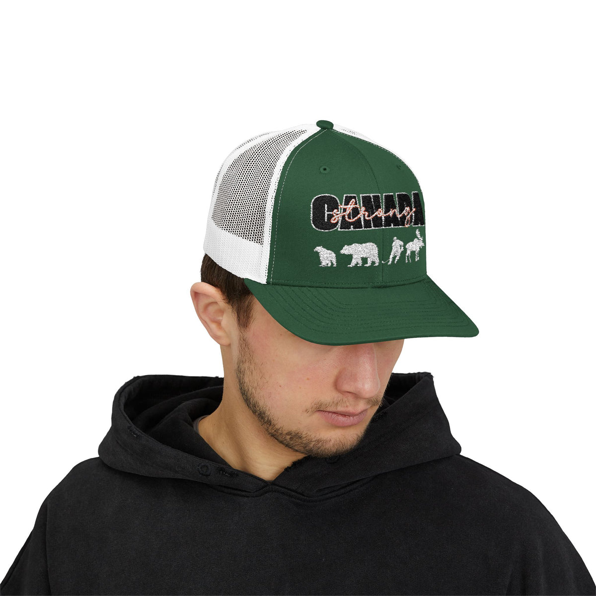 Canada Strong | Snapback Trucker Cap - White