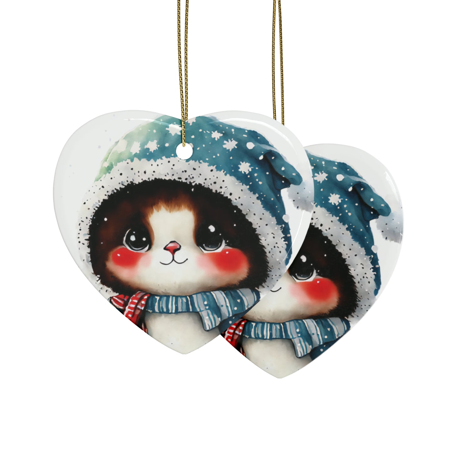 Woodland Creature | Ceramic Christmas Ornaments (1pcs, 5pcs, 10pcs, 20pcs) - 2