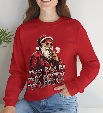 Santa, The Man, The Myth, The Legend - Popular Classic Unisex Heavy Blend Crewneck Sweatshirt