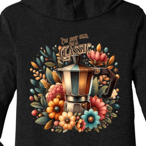 I'm Not Old I'm A Classic - Unisex Triblend Full-Zip Hooded Tee