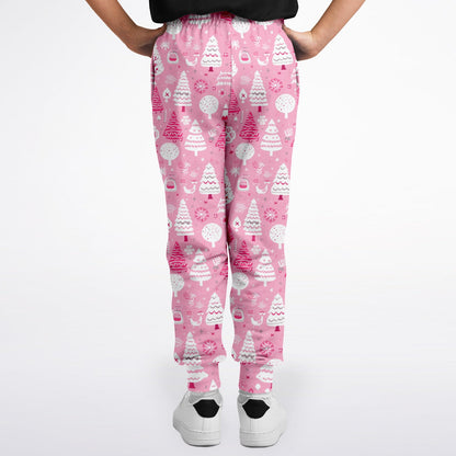 Pink Winter Wonderland - Fashion Kids/Youth Jogger - AOP