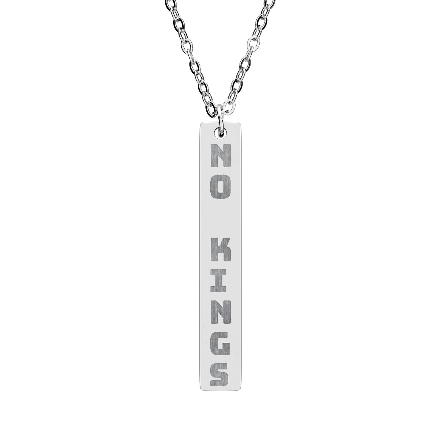 Personalized & Engraved Vertical Bar Necklace