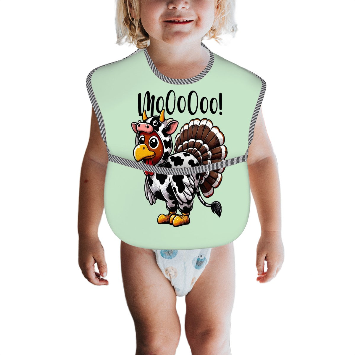 Mooing Turkey Thanksgiving Bib – Waterproof & Hilarious!