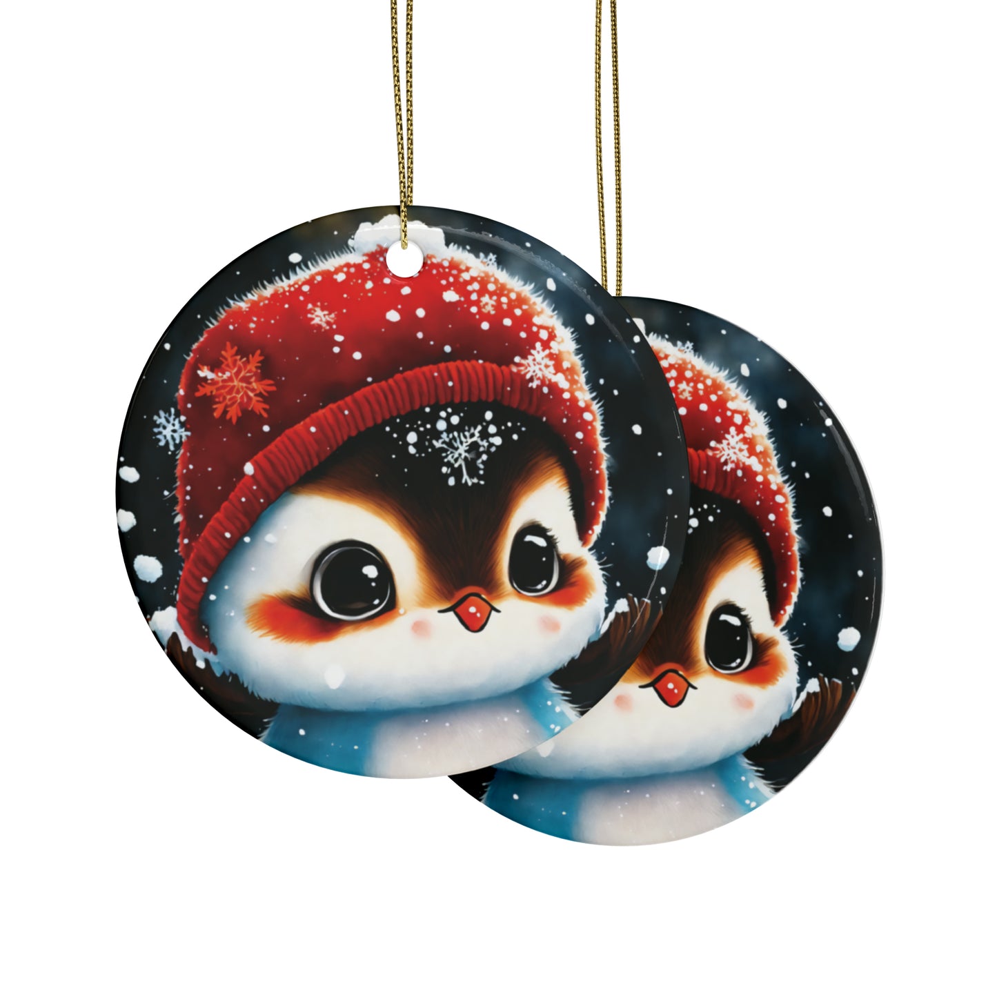 Woodland Creature | Ceramic Christmas Ornaments (1pcs, 5pcs, 10pcs, 20pcs) - 5