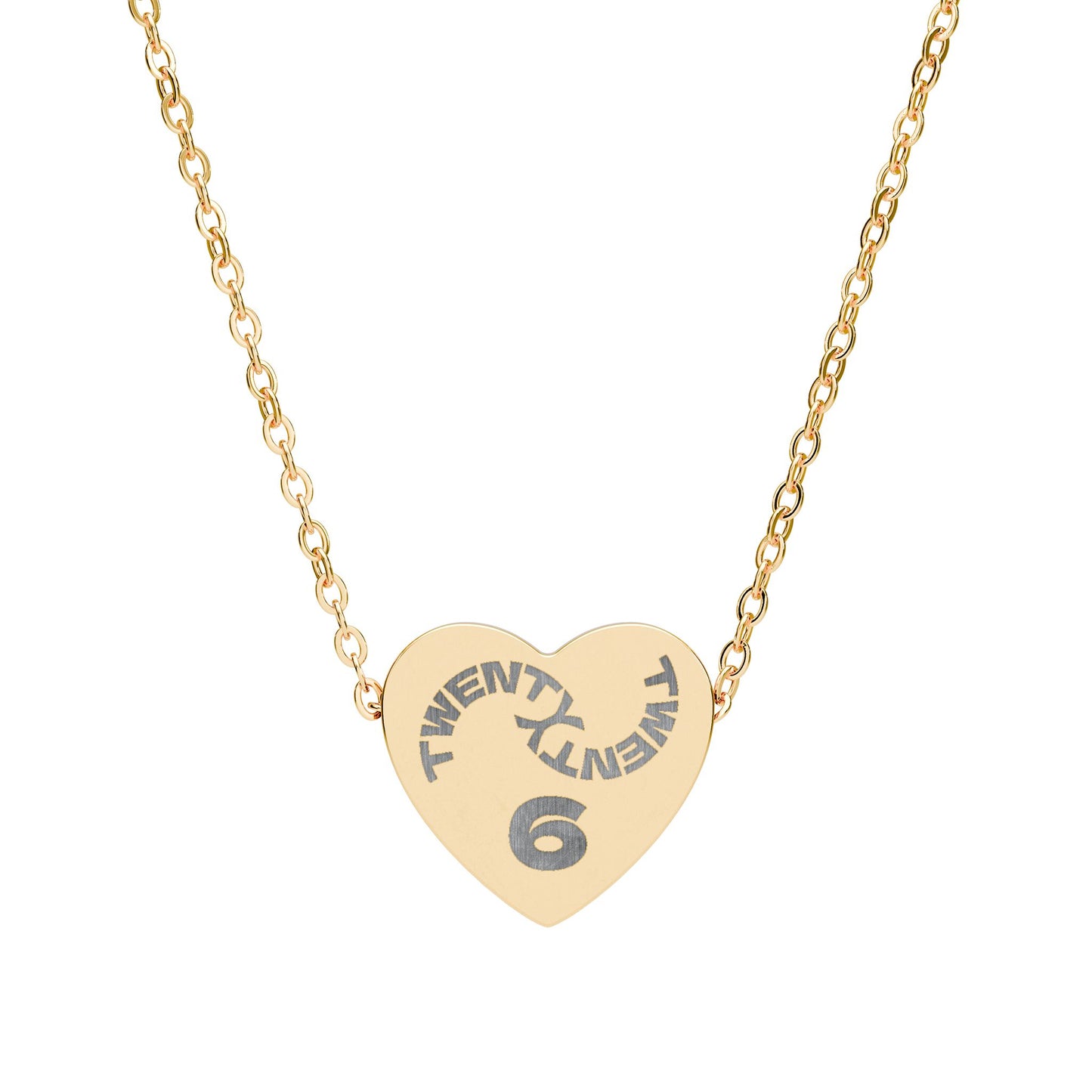 Twenty Twenty 6 | New Year Engraved Heart Necklace