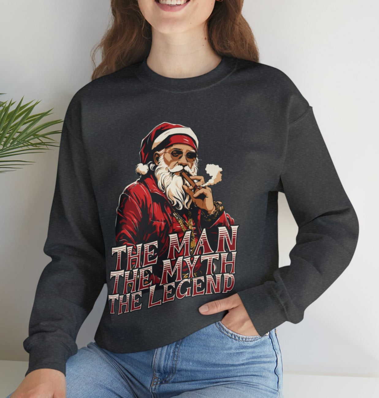 Santa, The Man, The Myth, The Legend - Popular Classic Unisex Heavy Blend Crewneck Sweatshirt