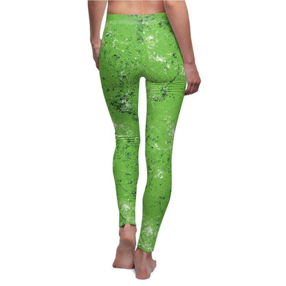 Grunge Collection - BRIGHT GREEN - Women's Cut & Sew Casual Leggings