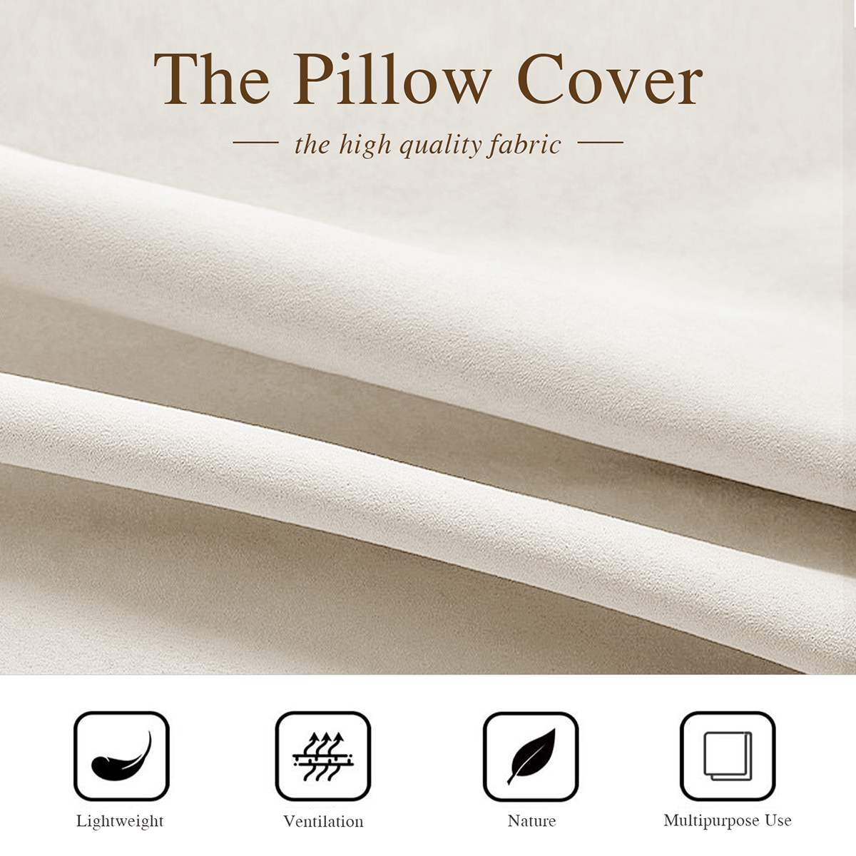 Cushion cover + pillow core (the same double-sided)｜Polyester - Real Men Pray - WHITE