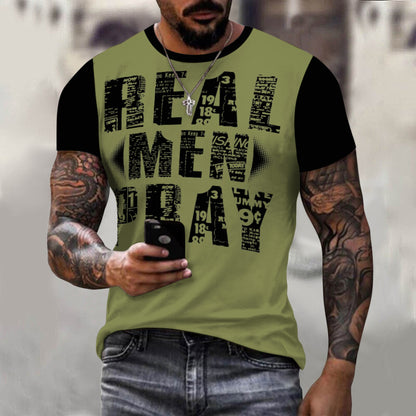 Real Men Pray - Men's Cotton Christian Tee - Various Colours